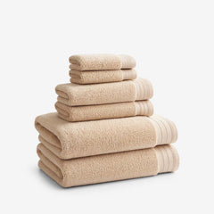 Plush Spa Solid 6-Piece Bath Set - Antique Beige