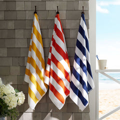 Classic Cabana Stripe Beach Towel - Navy