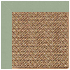Sunbrella Herringbone Bordered Indoor/Outdoor Rug -  Spa, 8' x 10'