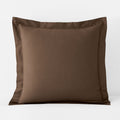 Classic Cool Cotton Percale Sham - Coffee, Euro
