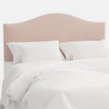 Saddle Velvet Headboard - Blush, Queen