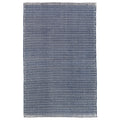 Herringbone Handwoven Reversible Indoor/Outdoor Rug - Navy, 2' 6" x 8' Runner