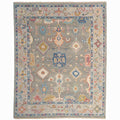 Hand Knotted Traditional Wool Rug -  Pewter Blue, 5' x 8'