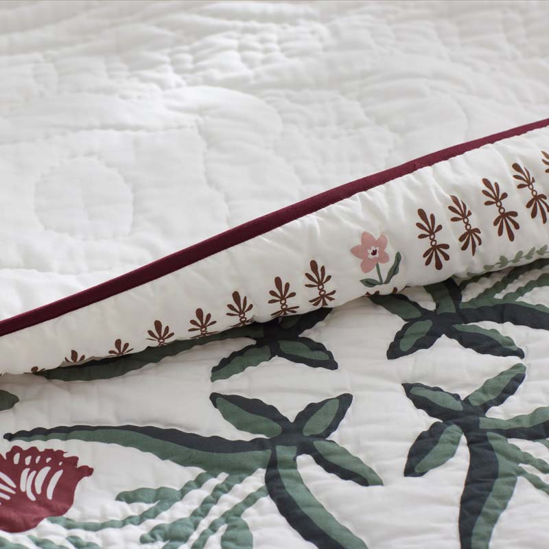 Lottie Quilt - Ivory, Full/Queen