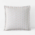 Delphine Classic Cool Cotton Percale Sham - Ivory Multi, Euro