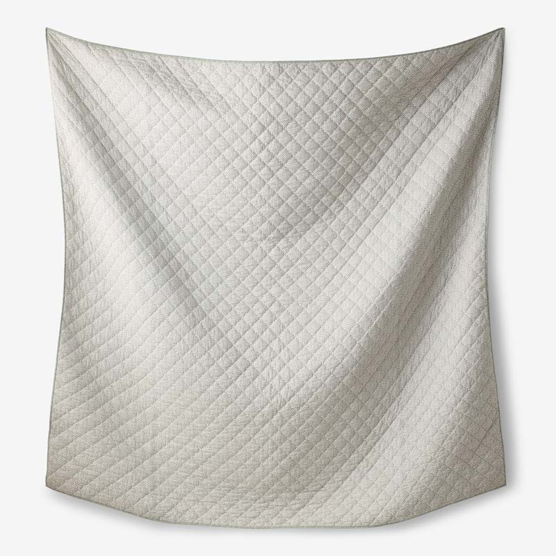 Tira Geo Reversible Quilted Sham - Green, Standard