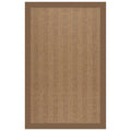 Sunbrella Herringbone Bordered Indoor/Outdoor Rug -  Cocoa, 2' x 3'