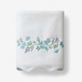 Embroidered Scallop Bath Towel - Flower