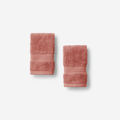Regal Egyptian Cotton Washcloths, Set of 2 - Clay