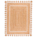 Scallop Border Handwoven Jute Rug - Ivory, 8' x 10'