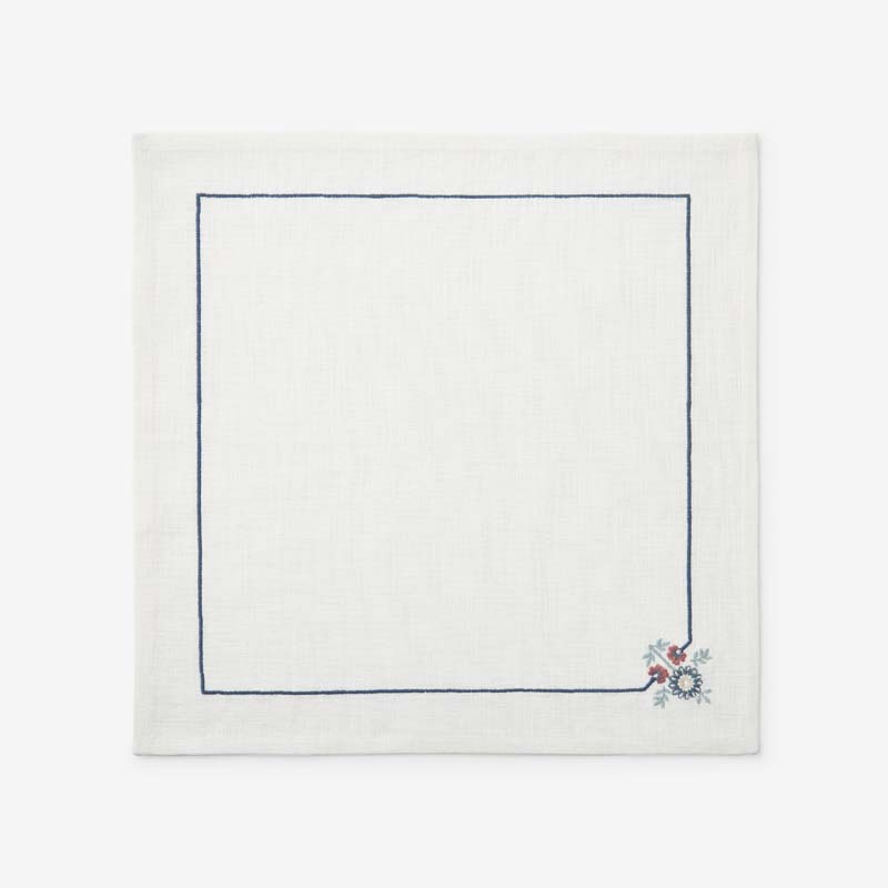 Floral Napkins, Set of 4 - Floral Border