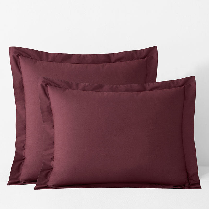 Classic Cool Cotton Percale Sham - Plum, King
