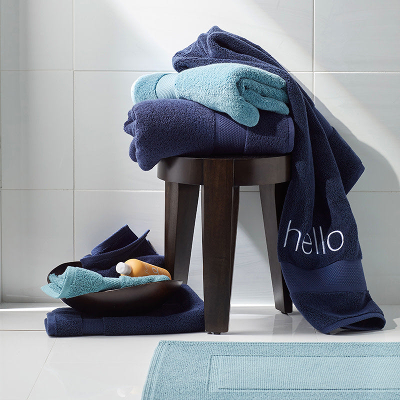 Sterling Supima® Cotton Bath Sheet - Indigo