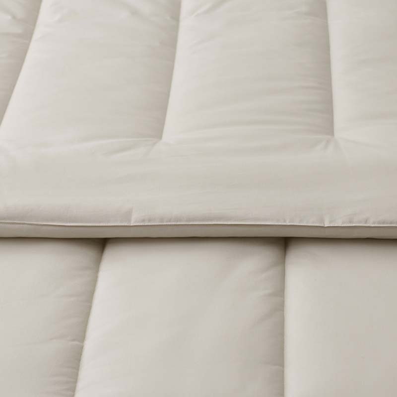 Solid Garment Washed Cotton Percale Comforter - Buff, Full/Queen