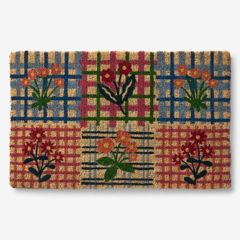 Summer Novelty Coir Doormat - Flower Patch, 24 in. x 36 in.