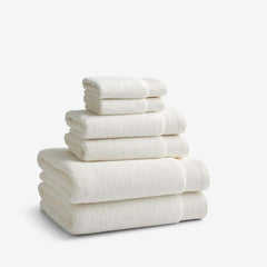 Plush Spa Solid 6-Piece Bath Set - Cream