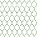 Laurel Traditional Wallpaper - Green, Swatch