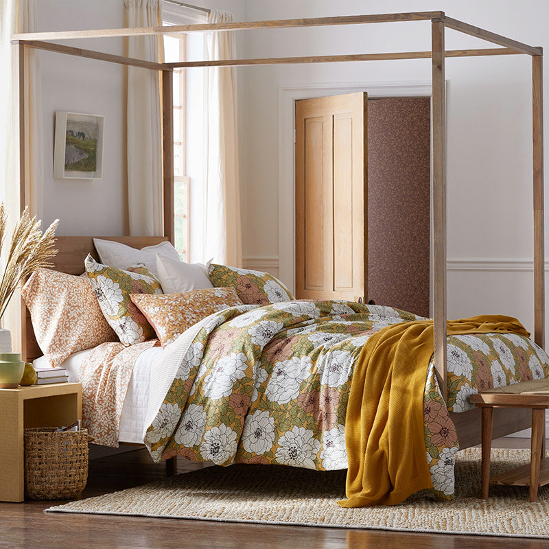 Classic All Season Breathable Cotton Knit Blanket - Gold, King/Cal. King