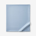 Classic Smooth Sateen Solid Flat Bed Sheet - Light Blue, Full