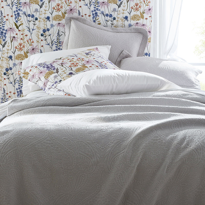 Florence Traditional Wallpaper - Purple Multi, Roll