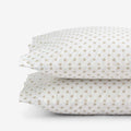 Isadora Classic Cool Cotton Percale Pillowcase Set - Dot, Standard
