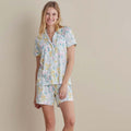 Cotton Modal Women's Shorts Set - Spring Garden, M