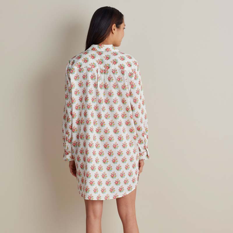 Printed Women's Nightshirt - Petite Floral, L