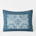 Mona Reversible Quilted Sham - Blue/White, King