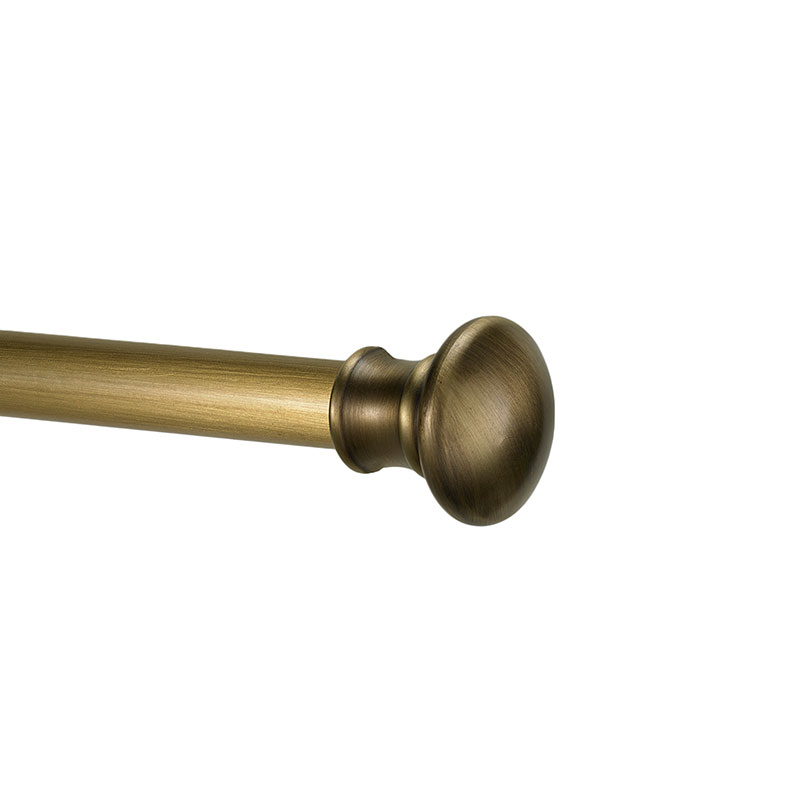 Scepter Finial and .75" diameter Rod Set - Antique Gold, 48"