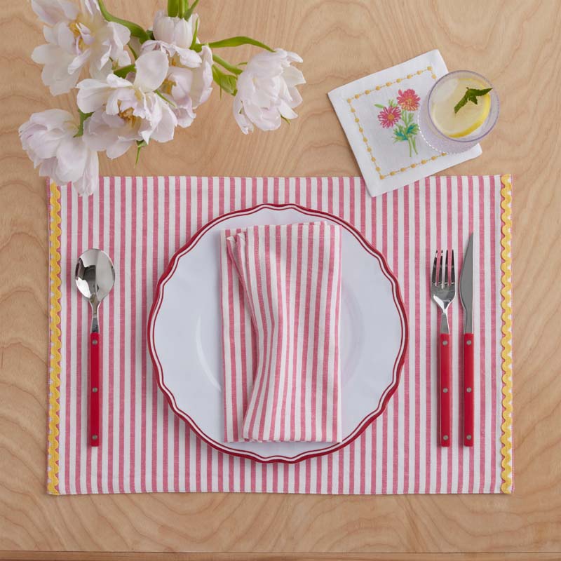 Yarn-Dyed Stripe Placemats, Set of 4 - Multi