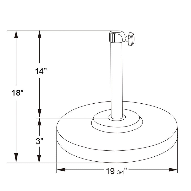 Umbrella Base - 50 lbs.