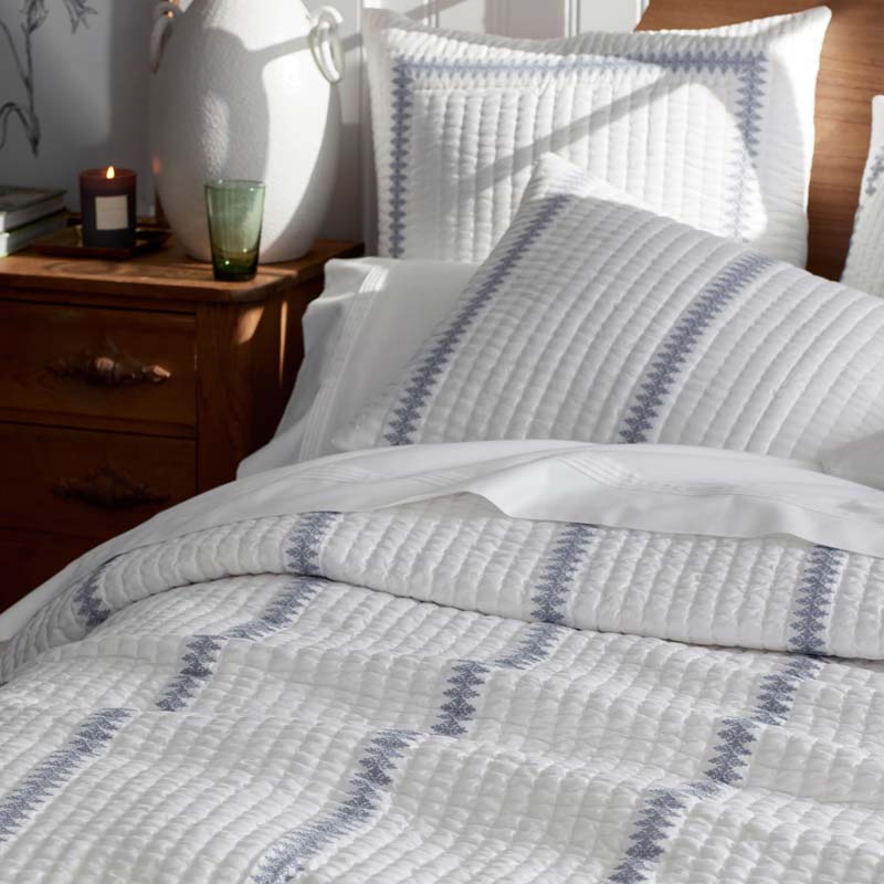 Rishika Quilted Sham - White, King