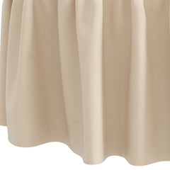 Velvet Ruffle Ottoman - Pearl