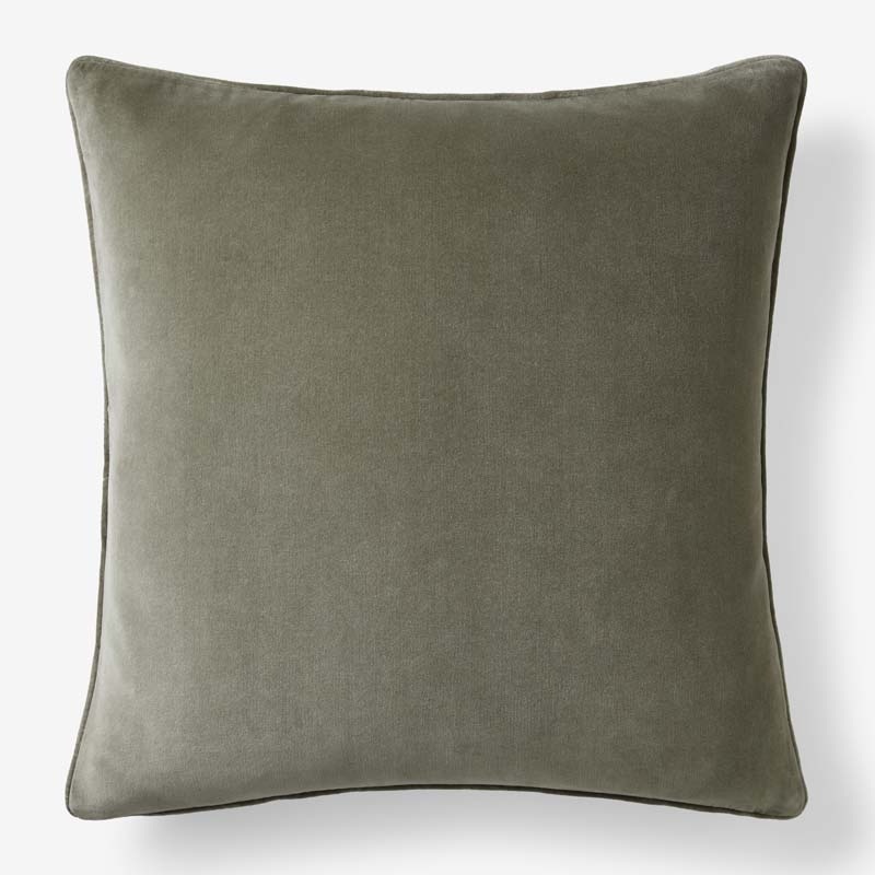 Velvet Decorative Square Pillow Cover - Sage Green,  24 in. x 24 in.