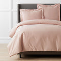 Premium Smooth Supima® Cotton Wrinkle-Free Sateen Duvet Cover - Rose, King/Cal. King