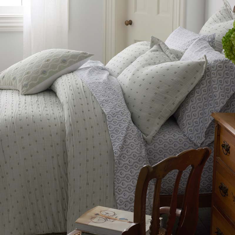 Leonie Duvet Cover - Green, King/Cal. King