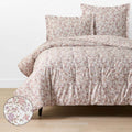 Joyful Floral Classic Smooth Sateen Comforter - Beige, Full/Queen