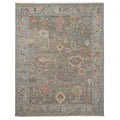 Hand Knotted Traditional Wool Rug - Silver, 8' x 10'