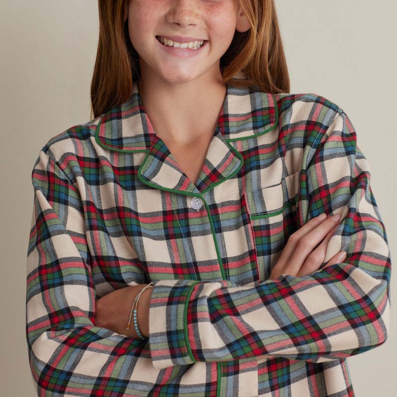 Family Flannel Kid's Button-Down Pajama Set - Idyllwild, 8