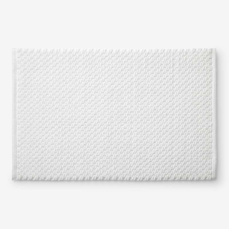 Textured Handwoven Cotton Bath Rug - Diamond, 17 in. x 24 in.