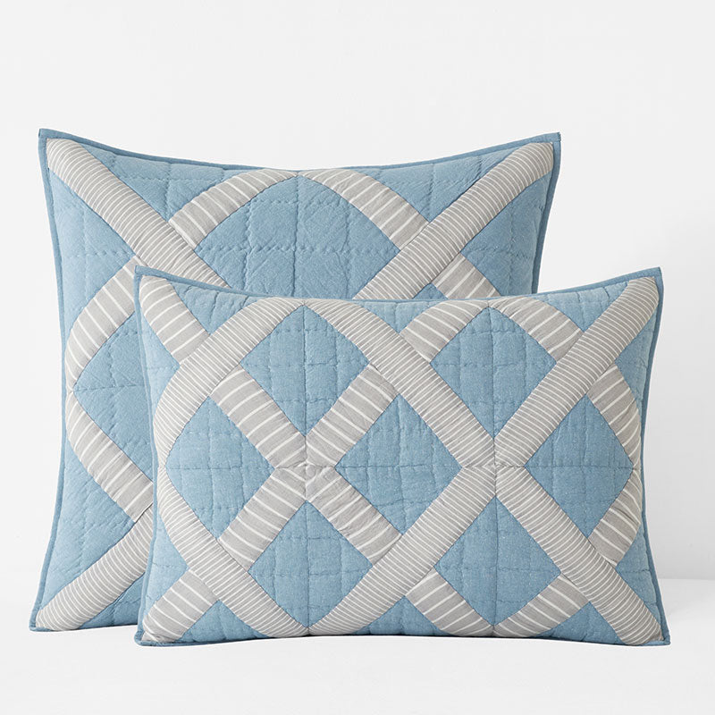 Bahati Quilted Sham - Blue Multi, Standard