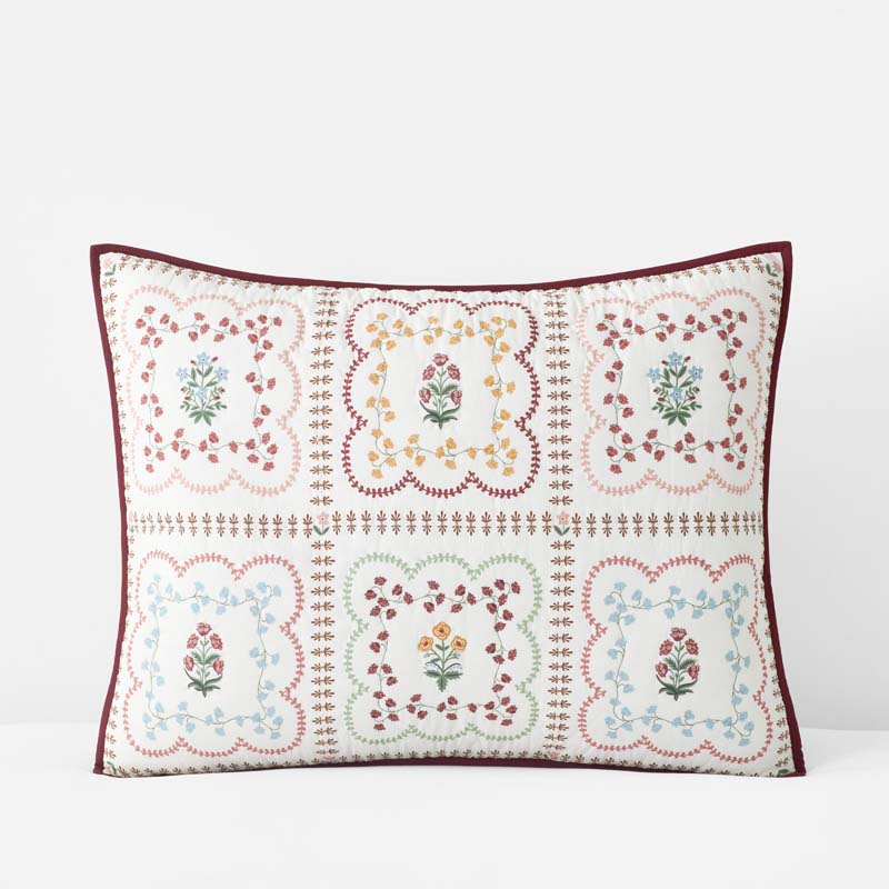 Lottie Quilted Sham - Ivory, King