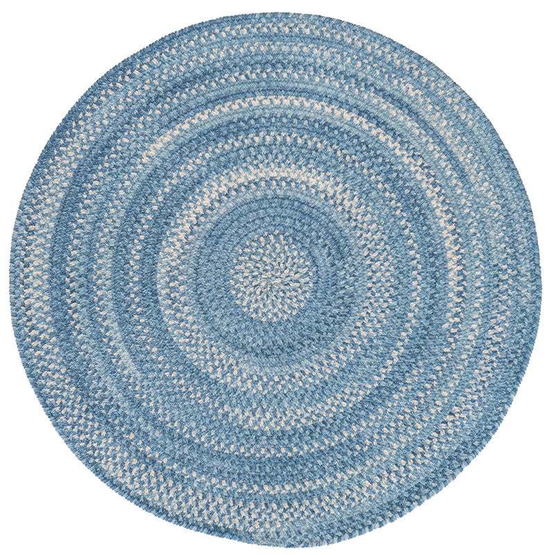 Bambini Braided Chenille Rug - Blue, 7' Round