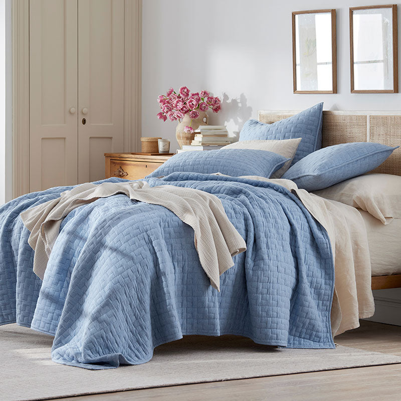 Air Layer Sham - Denim Blue, Standard