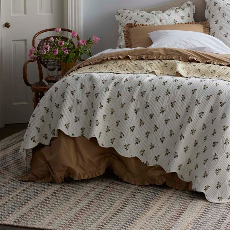 Poppy Handwoven Wool Rug - Natural, 8' x 10'