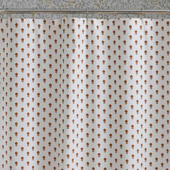 Mini-Prints Garment Washed Cotton Percale Shower Curtain - Flowers
