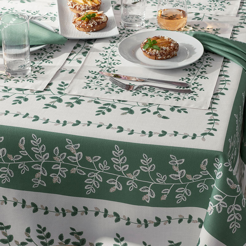 Climbing Vines Tablecloth - Green, 70 in. x 108 in.