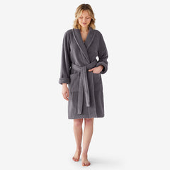 Women's Short Robe - Gunmetal, XXL