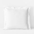 Dobby Stripe Classic Smooth Wrinkle-Free Sateen Sham - White, Euro