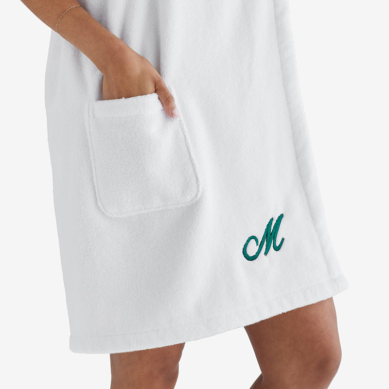 Women's Shower Wrap - White, LXL